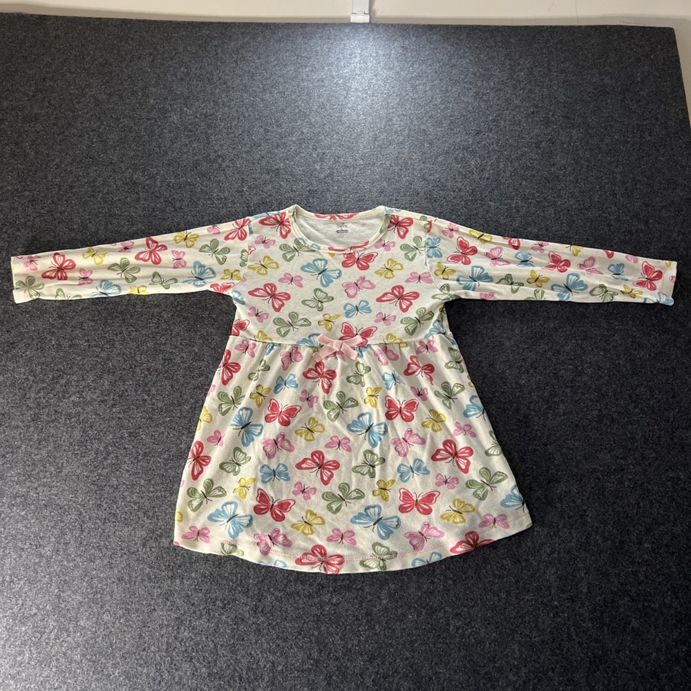 Touched‎ by Nature Butterfly Dress Girls 5T Organic Cotton Soft Girl